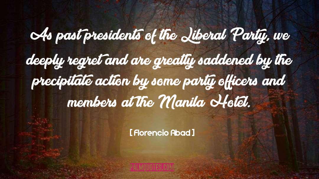 Saddened quotes by Florencio Abad
