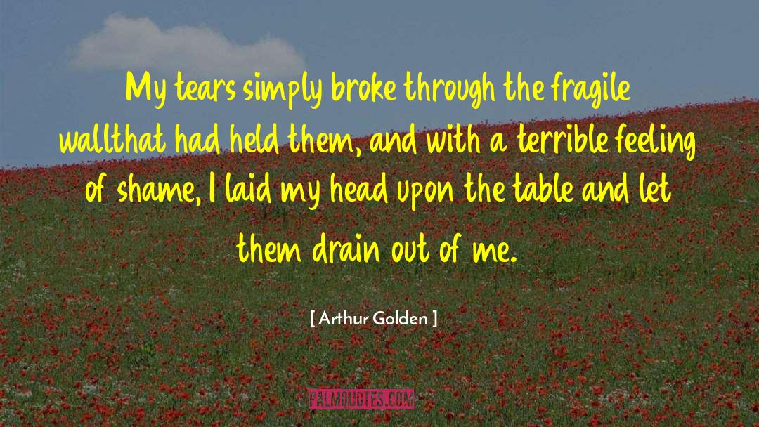 Sadness Feeling Ache quotes by Arthur Golden