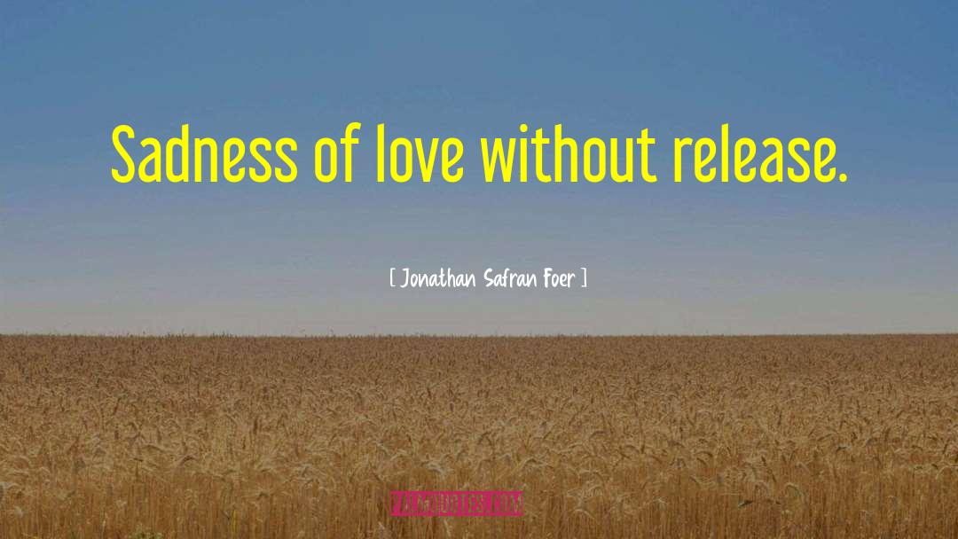 Sadness Of Love quotes by Jonathan Safran Foer