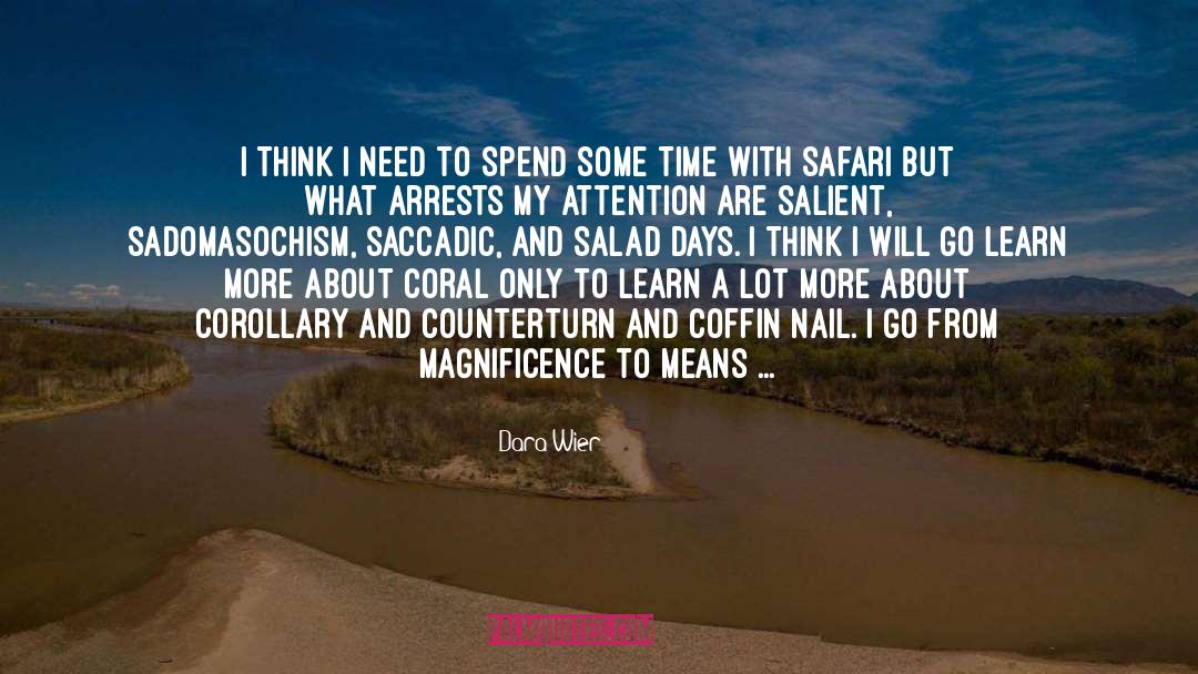 Safari quotes by Dara Wier