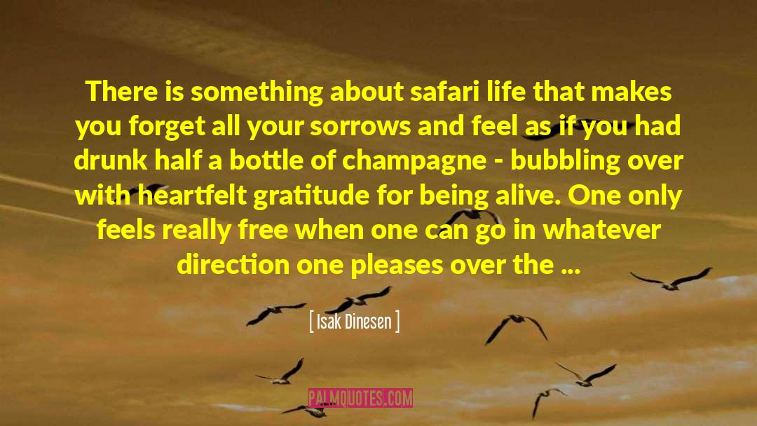 Safari quotes by Isak Dinesen