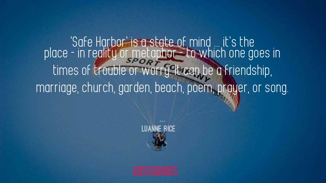 Safe Harbor quotes by Luanne Rice