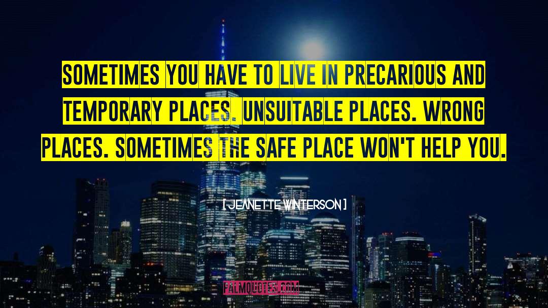 Safe Places quotes by Jeanette Winterson