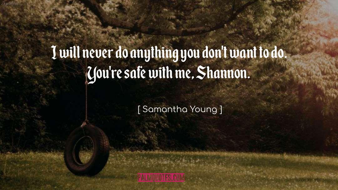 Safe quotes by Samantha Young
