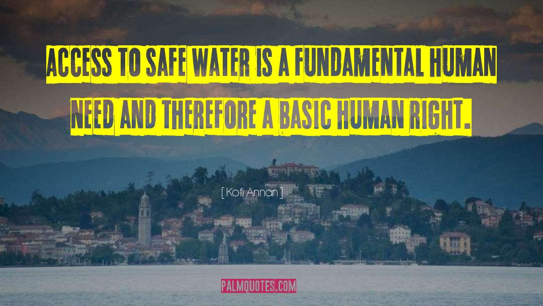 Safe Water quotes by Kofi Annan