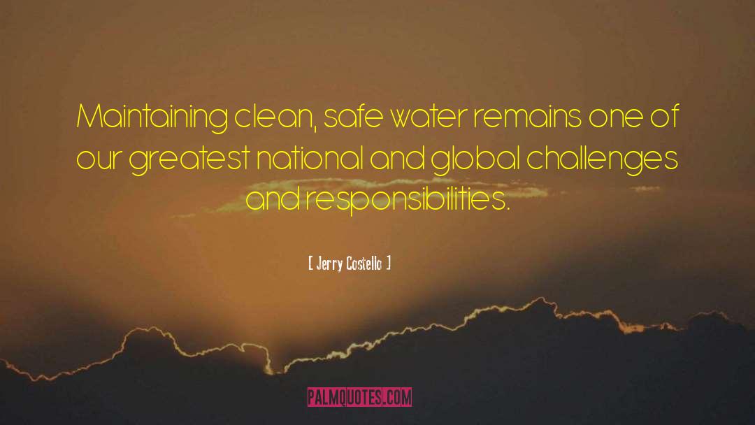 Safe Water quotes by Jerry Costello