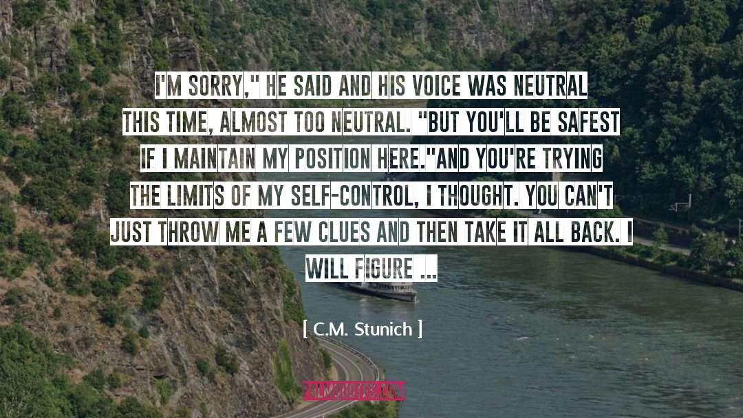 Safest quotes by C.M. Stunich