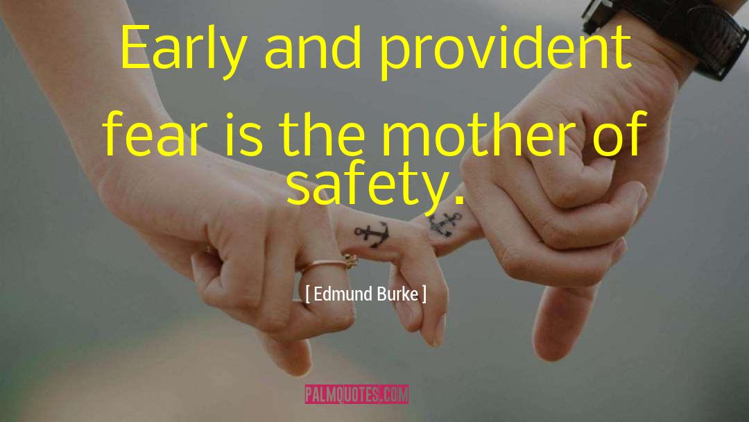 Safety Etiquette quotes by Edmund Burke