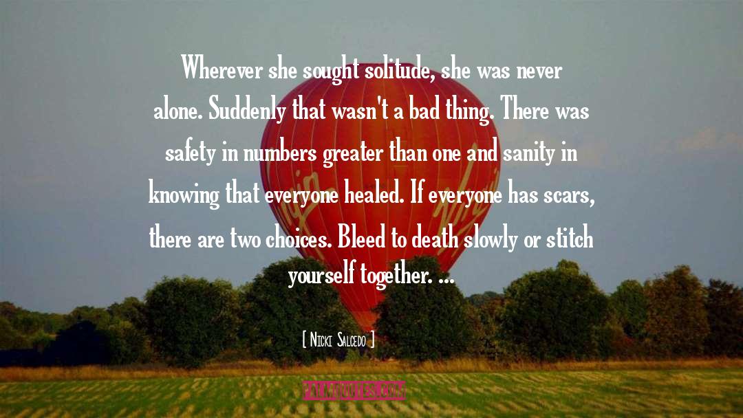 Safety In Numbers quotes by Nicki Salcedo