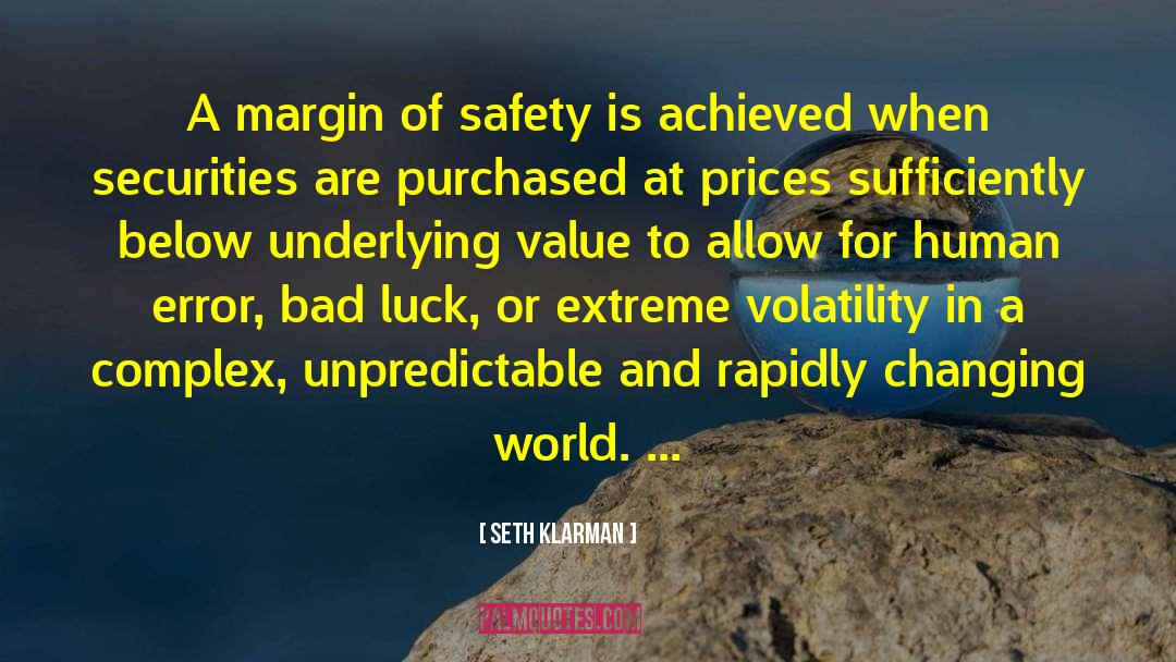 Safety Instructions quotes by Seth Klarman