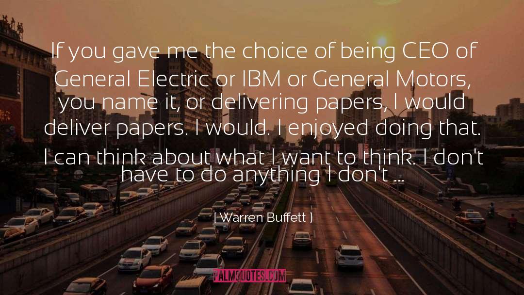 Saffron Electric quotes by Warren Buffett