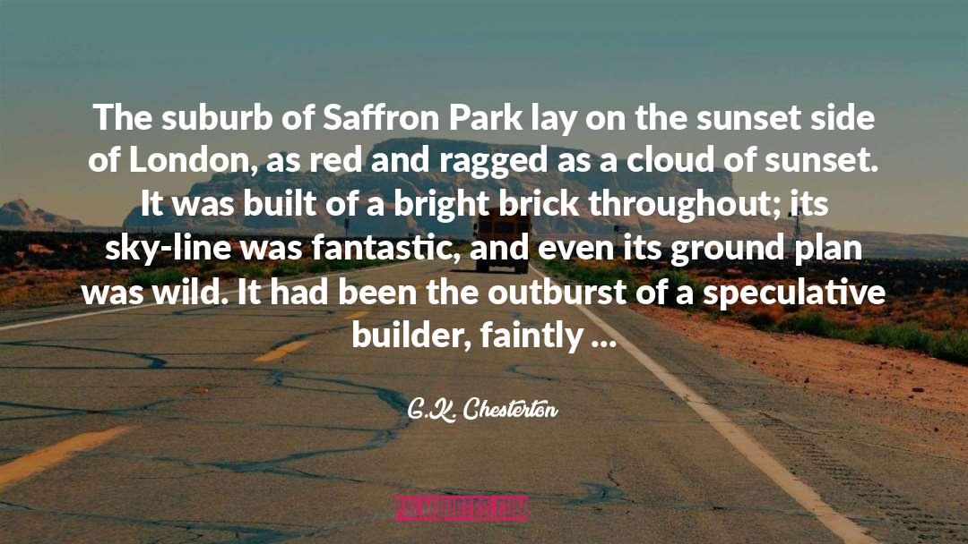 Saffron quotes by G.K. Chesterton