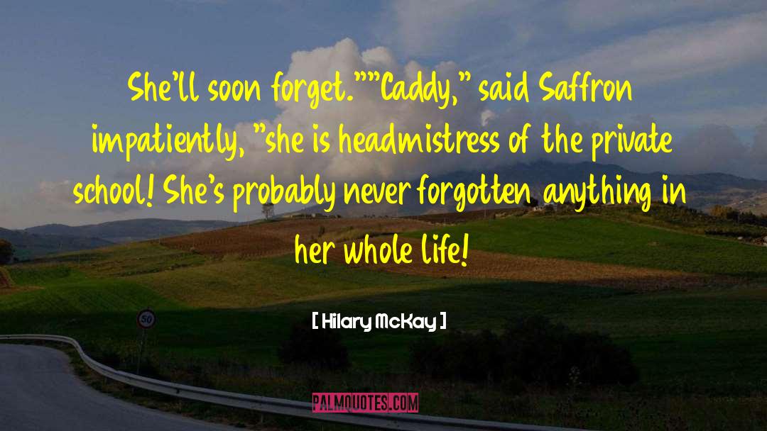 Saffron quotes by Hilary McKay