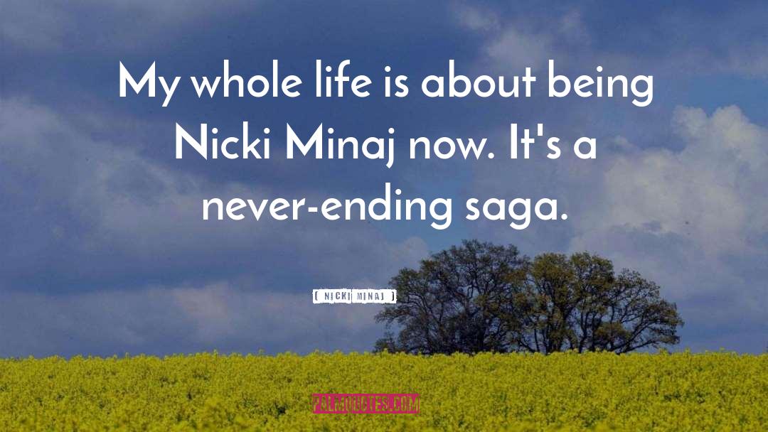 Saga quotes by Nicki Minaj