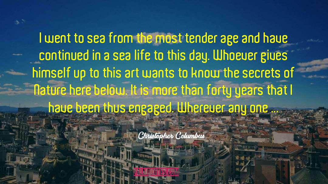 Sailed quotes by Christopher Columbus