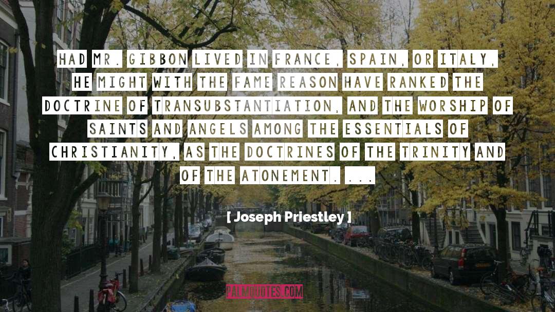 Saint Anthony quotes by Joseph Priestley