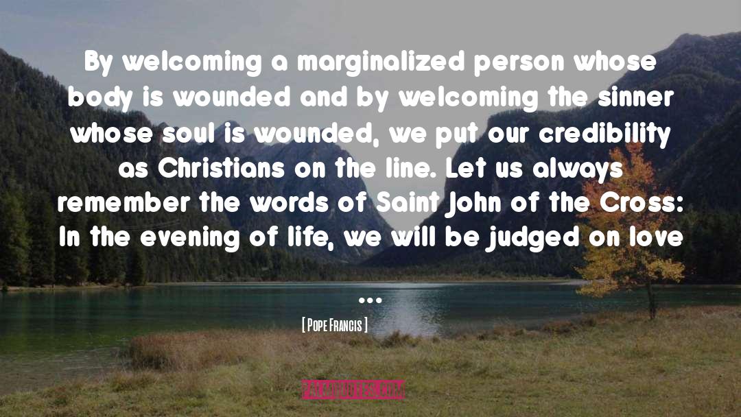 Saint John Of The Cross quotes by Pope Francis