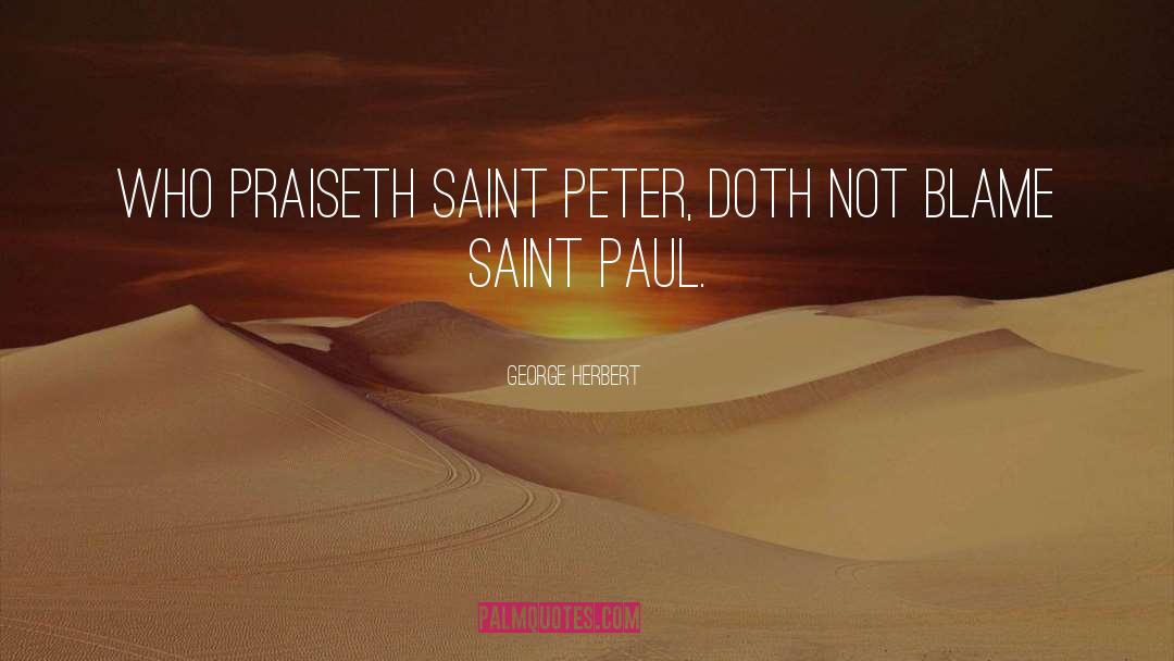Saint Peter quotes by George Herbert