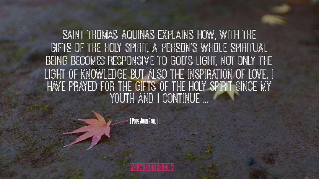 Saint Thomas quotes by Pope John Paul II