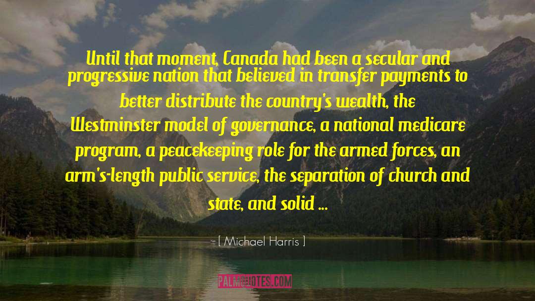 Saitoh Canada quotes by Michael Harris