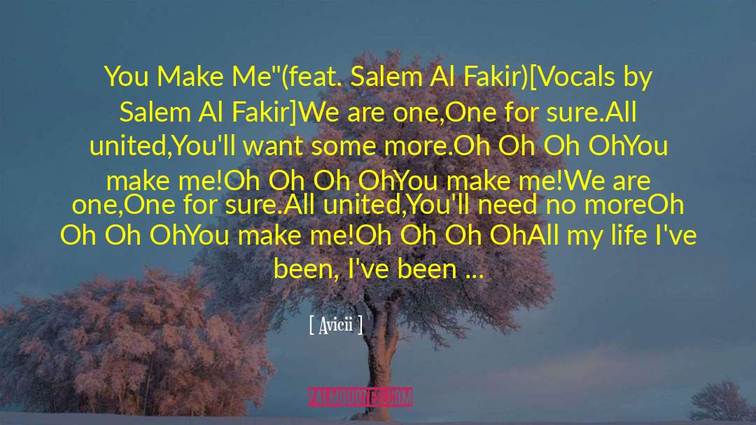 Salem quotes by Avicii