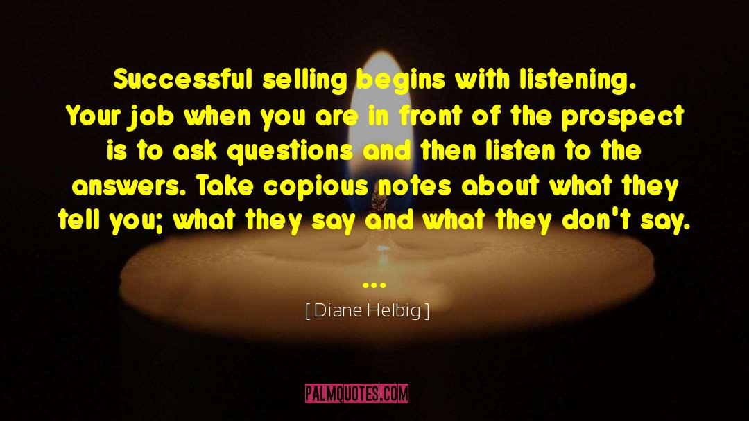 Sales Effectiveness quotes by Diane Helbig