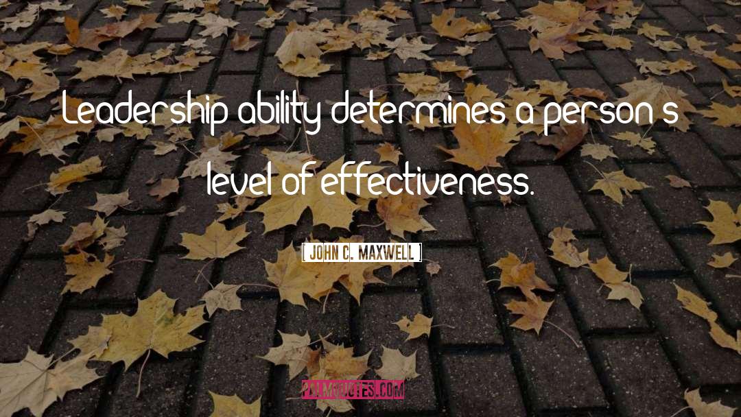 Sales Effectiveness quotes by John C. Maxwell