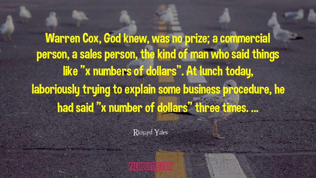 Sales Person quotes by Richard Yates