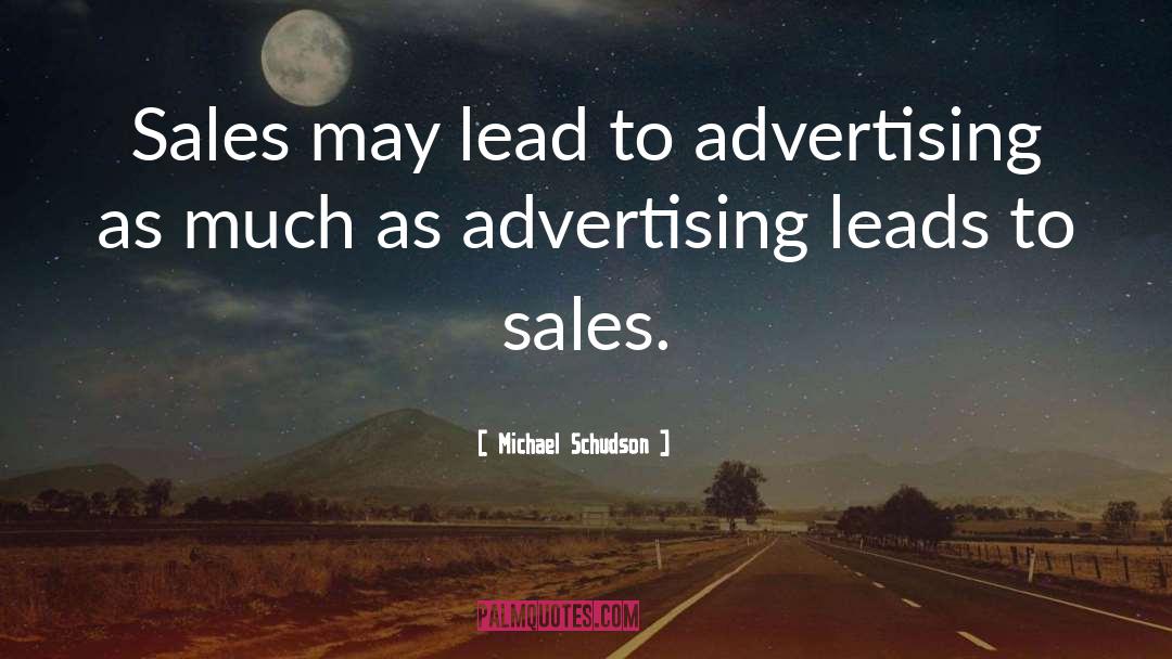 Sales quotes by Michael Schudson