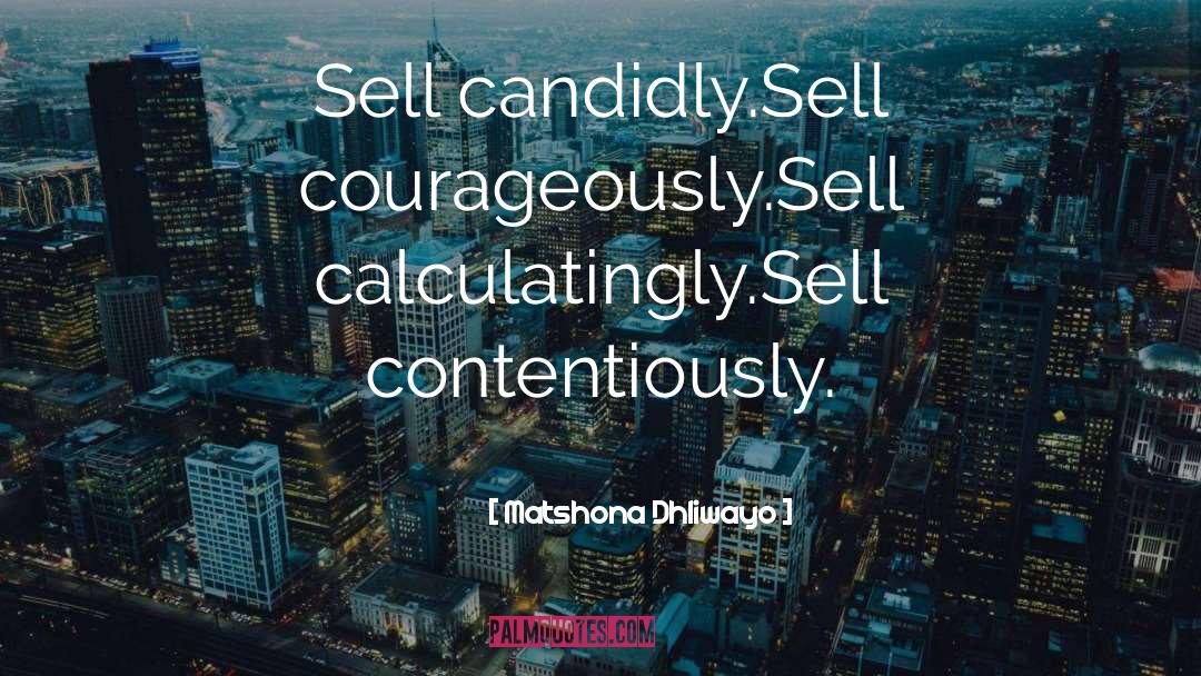 Sales quotes by Matshona Dhliwayo