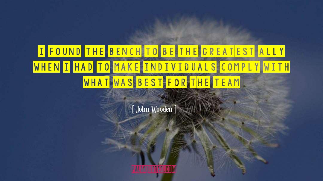 Sales Team quotes by John Wooden