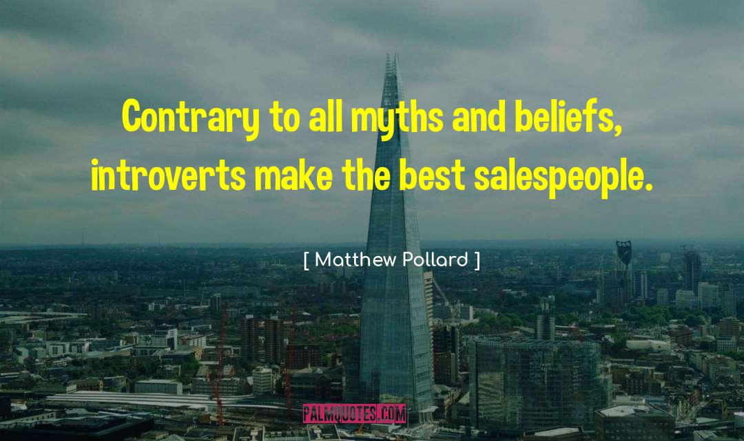 Sales Training quotes by Matthew Pollard