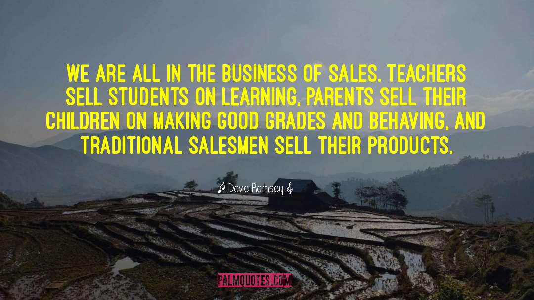 Salesmen quotes by Dave Ramsey