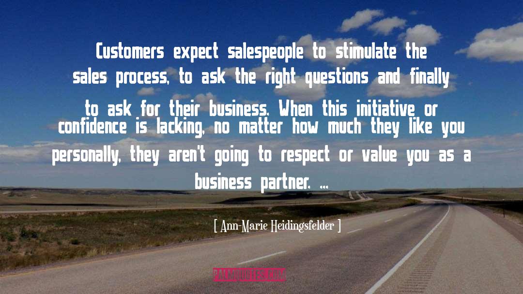 Salespeople quotes by Ann-Marie Heidingsfelder