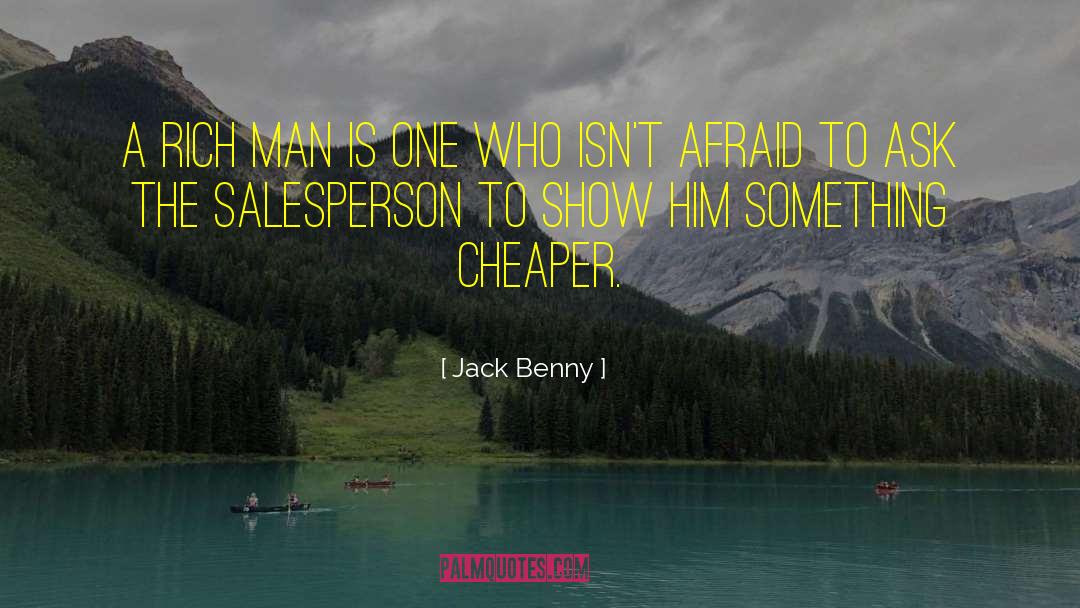 Salesperson quotes by Jack Benny
