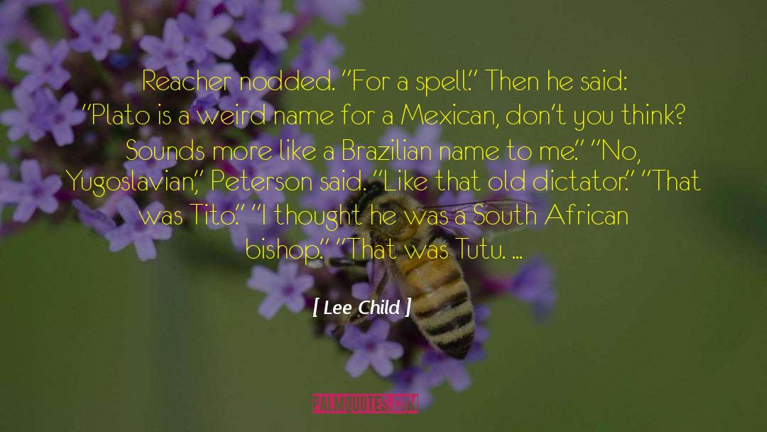 Salpicao Brazilian quotes by Lee Child