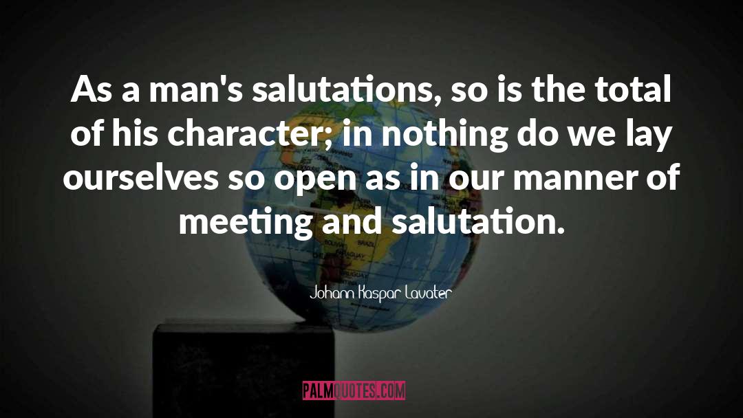 Salutations quotes by Johann Kaspar Lavater