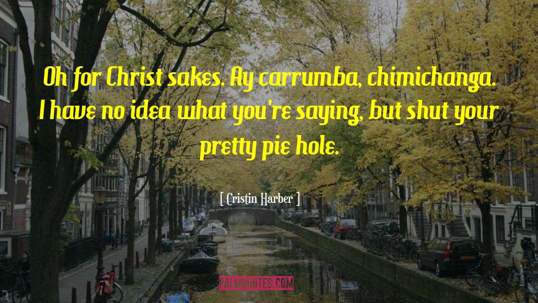 Saluted Funny quotes by Cristin Harber