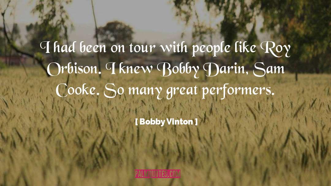 Sam Cooke quotes by Bobby Vinton