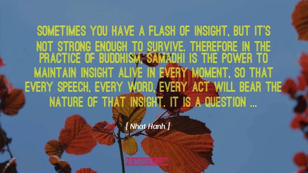 Samadhi quotes by Nhat Hanh