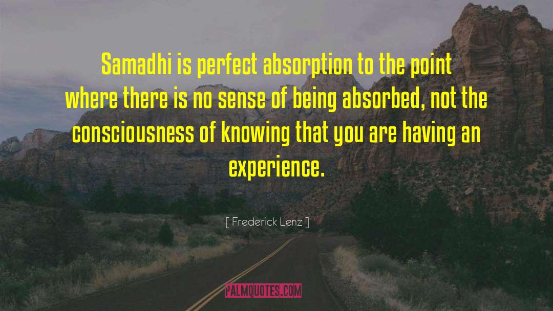 Samadhi quotes by Frederick Lenz