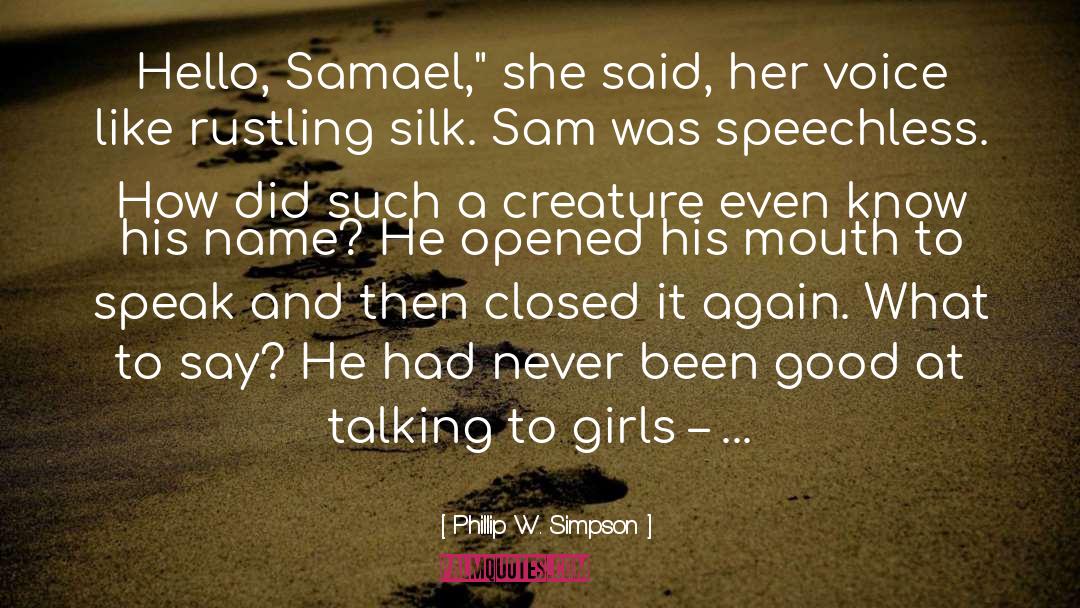 Samael quotes by Phillip W. Simpson