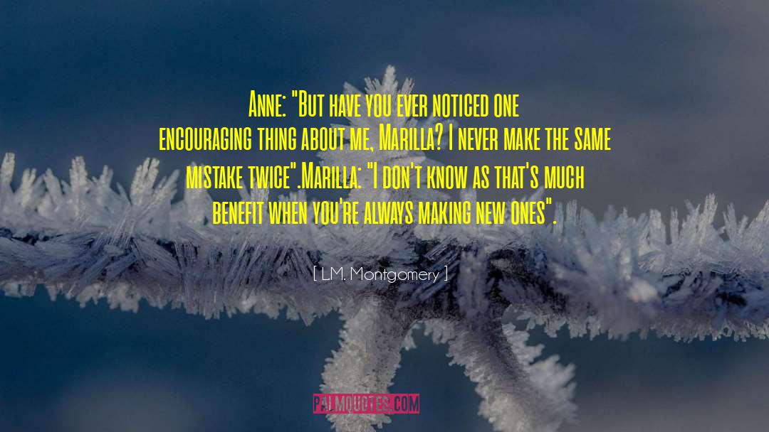 Same Mistakes quotes by L.M. Montgomery
