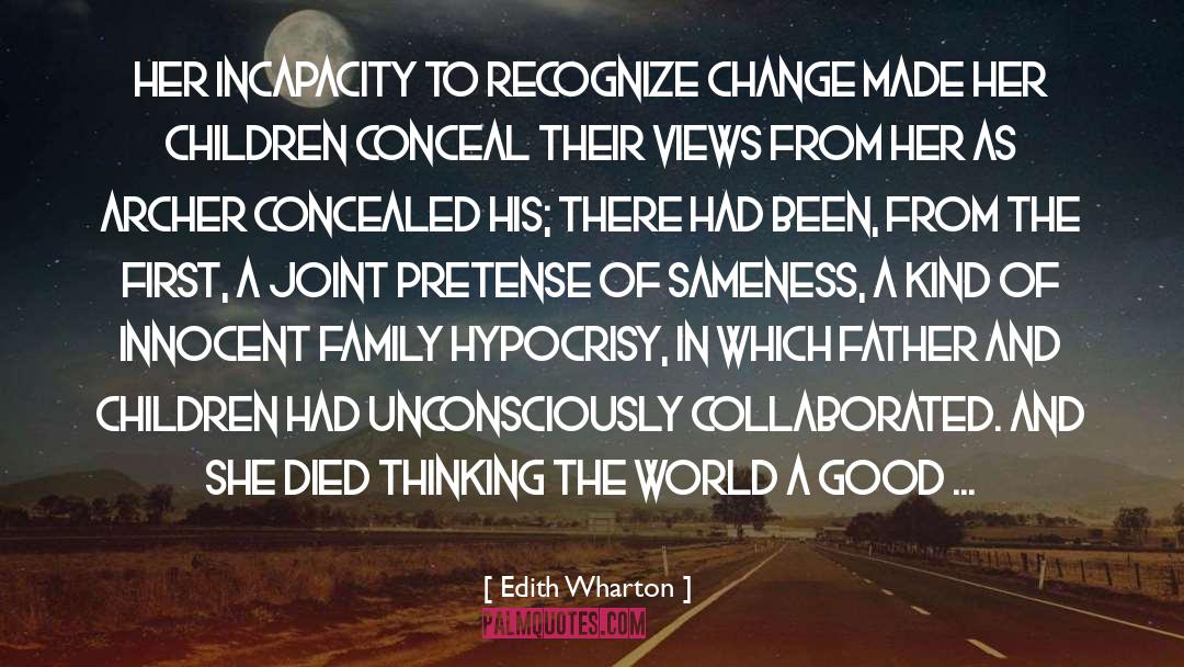 Sameness quotes by Edith Wharton