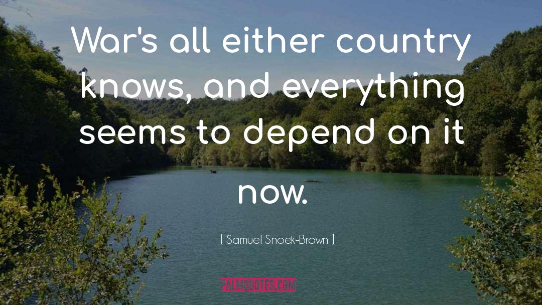 Sameul Snoek Brown quotes by Samuel Snoek-Brown