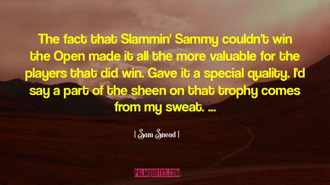 Sammy quotes by Sam Snead