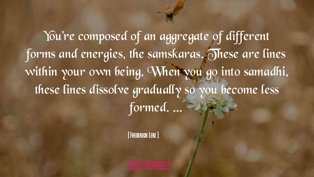 Samskara quotes by Frederick Lenz