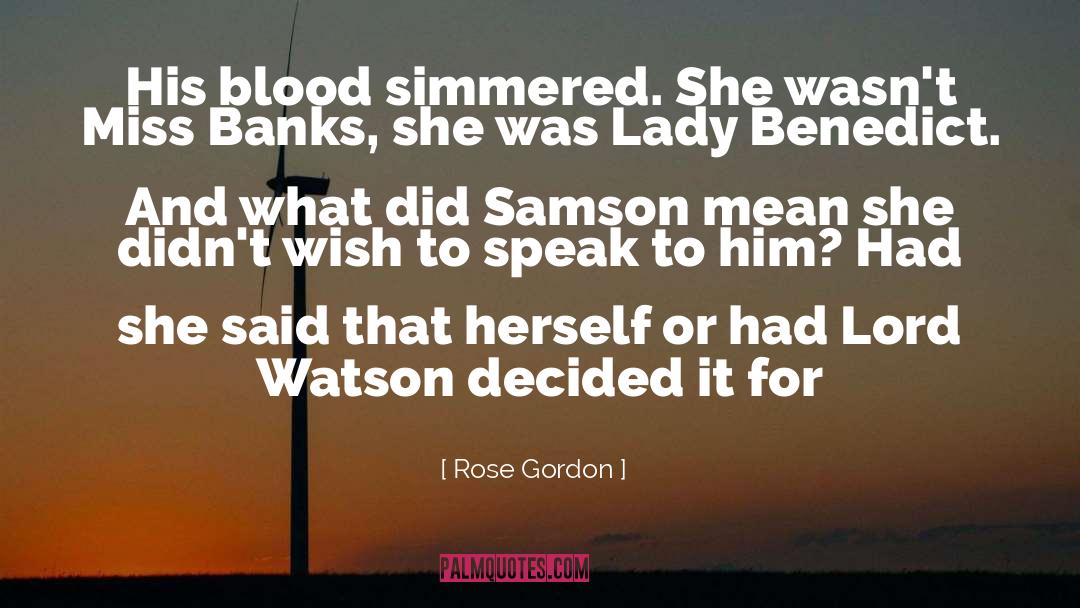 Samson quotes by Rose Gordon