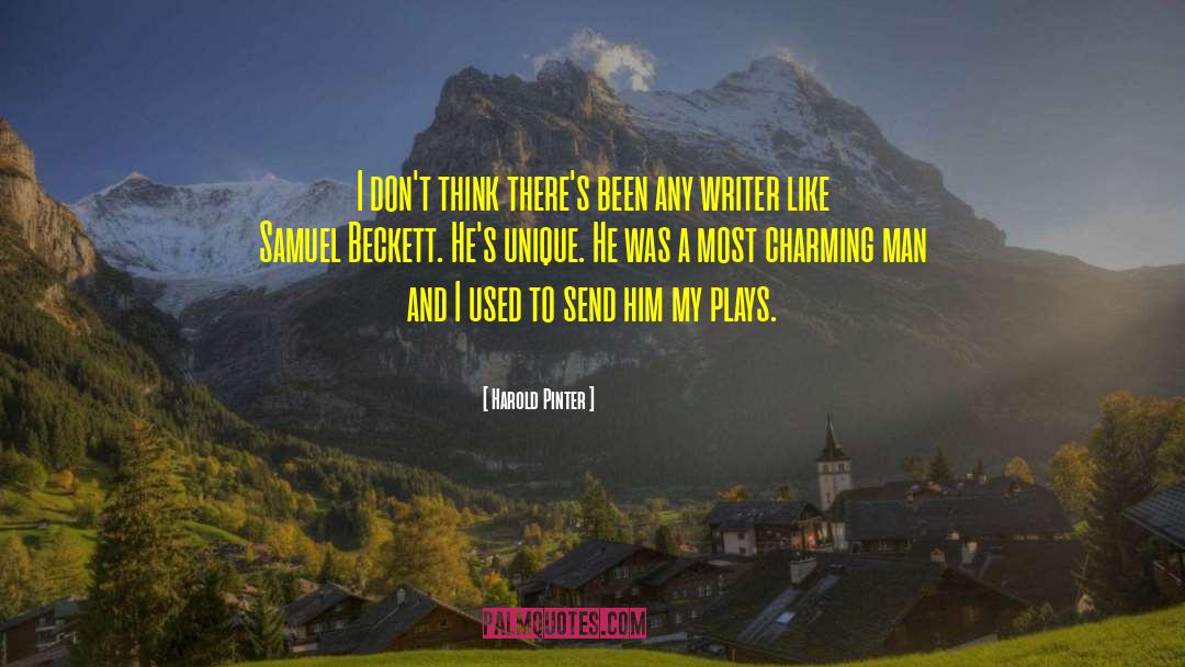 Samuel Beckett quotes by Harold Pinter