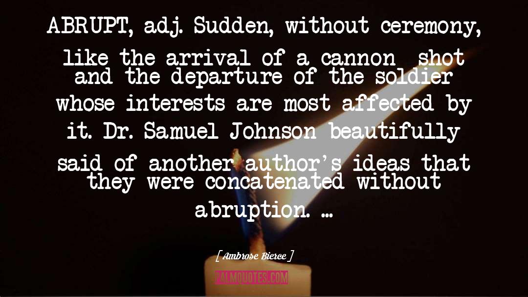 Samuel Johnson quotes by Ambrose Bierce